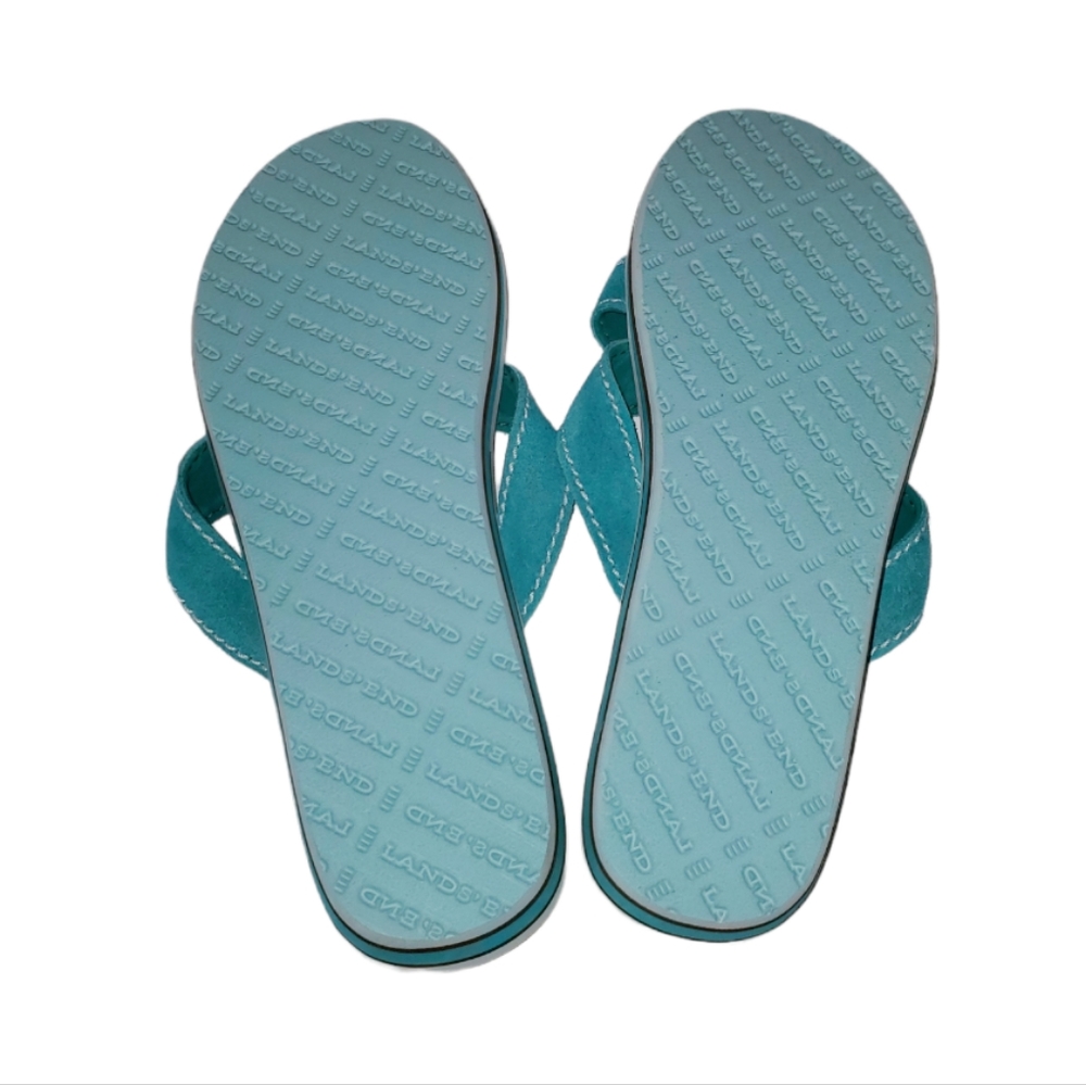 Lands End Brown Butterfly Thong Sandal - Picture 4 of 5